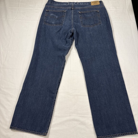 JEANS STRAIGHT Chaps Pants Mens 36X30 Blue Denim Outdoors Casual Adult - Picture 8 of 10